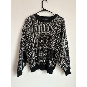 Vintage 90s Atlas Chunky Knit Sweater Eclectic Grandpa Winter Cozy Grunge Edgy